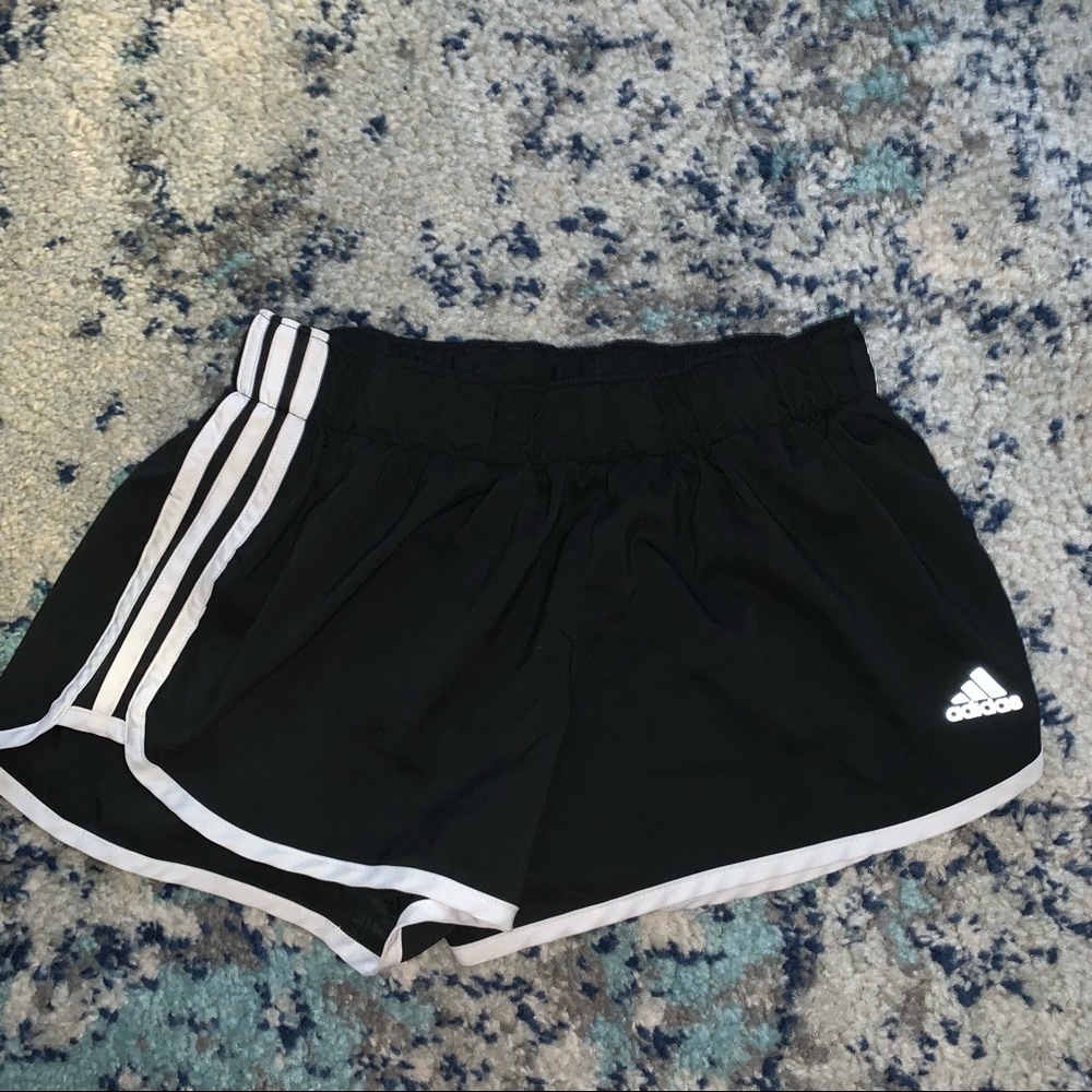 ADIDAS black and white Running Short